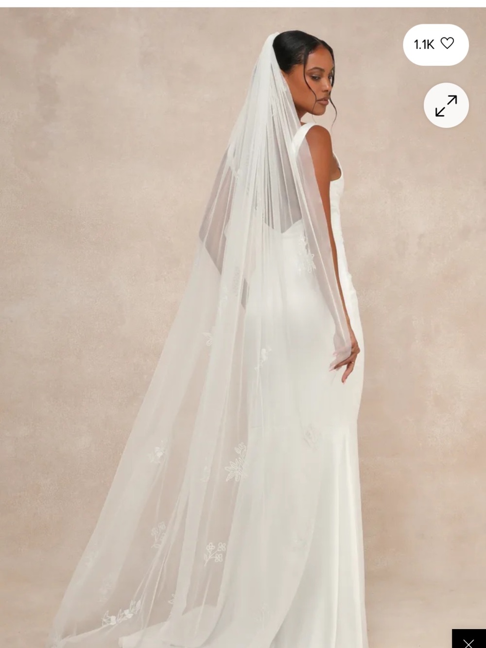 Lulus White Sheer Sequin Veil
